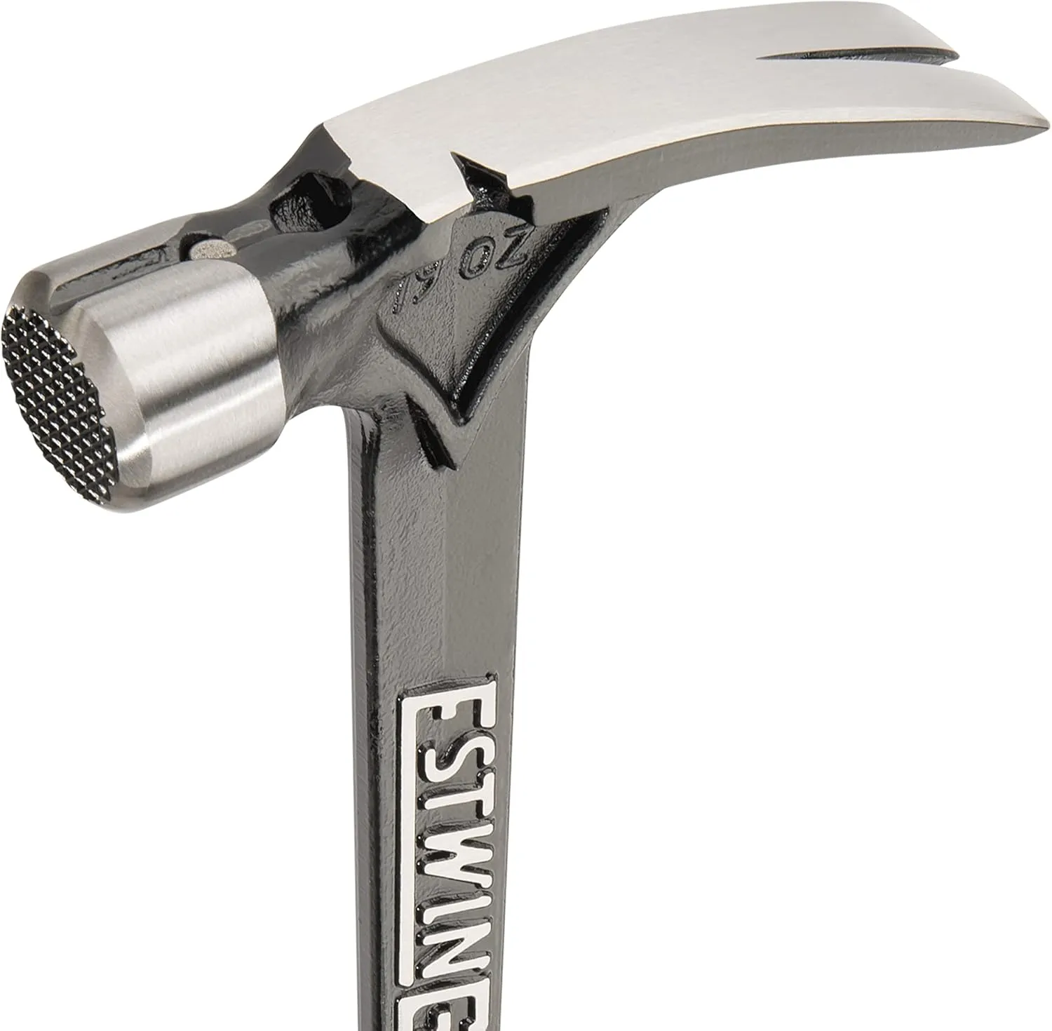 ESTWING Ultra Series Hammer - 19 oz Rip Claw Framing Hammer with Milled Face & Shock Reduction Grip - EB-19SM