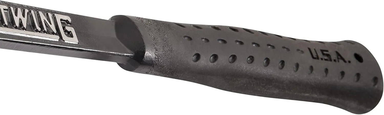 ESTWING Ultra Series Hammer - 19 oz Rip Claw Framing Hammer with Smooth Face & Shock Reduction Grip - EB-19S