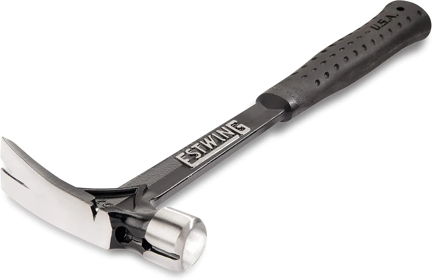 ESTWING Ultra Series Hammer - 19 oz Rip Claw Framing Hammer with Smooth Face & Shock Reduction Grip - EB-19S