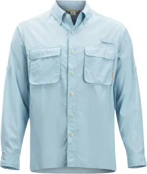 ExOfficio Men's Air Strip Long Sleeve, Air Blue, 3X-Large