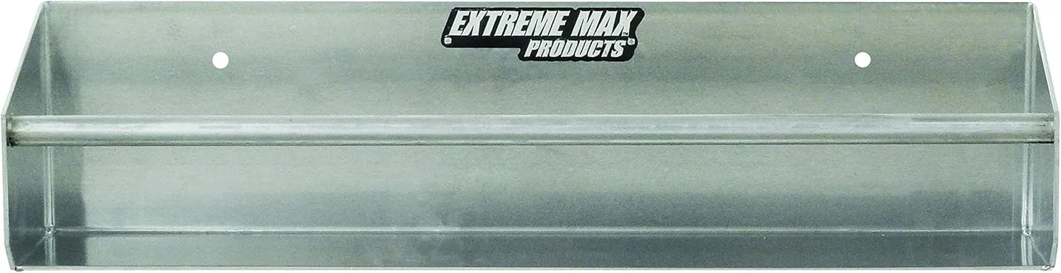 Extreme Max 5001.6062 Wall-Mount Aluminum Tie-Down Hanger Storage Rack Shelf for Enclosed Race Trailer, Shop, Garage, Storage
