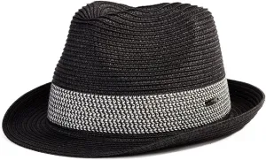 Fancet Packable Straw Fedora Panama Sun Summer Beach Hat Cuban Trilby Men Women 56-67cm