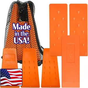 Felling Wedges, Tree Felling Wedges for Tree Cutting, Logging Wedge Set for Chain Saw, 5.5" (3-Pack) and 8" (3-Pack)