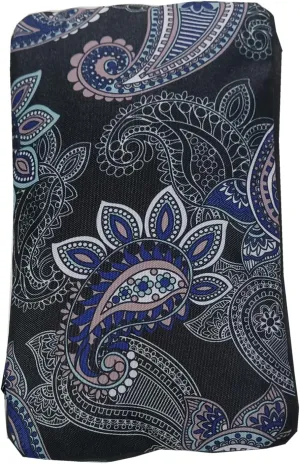 F.FETIVIN Weekender Bag Carry On Bag Travel Duffle Bag Medium Overnight Bag for Women and Girls(Black Paisley)