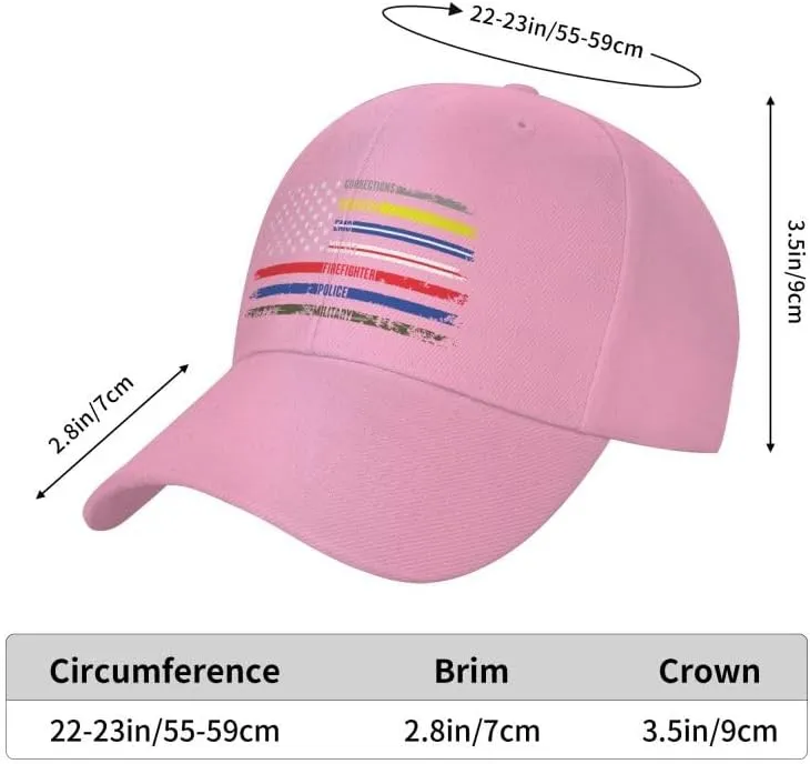 First Responders Hero Flag Nurse E-M-S Police Fire Military Flag-Baseball Caps Denim Hats Cowboy Knit hat Fisherman's hat