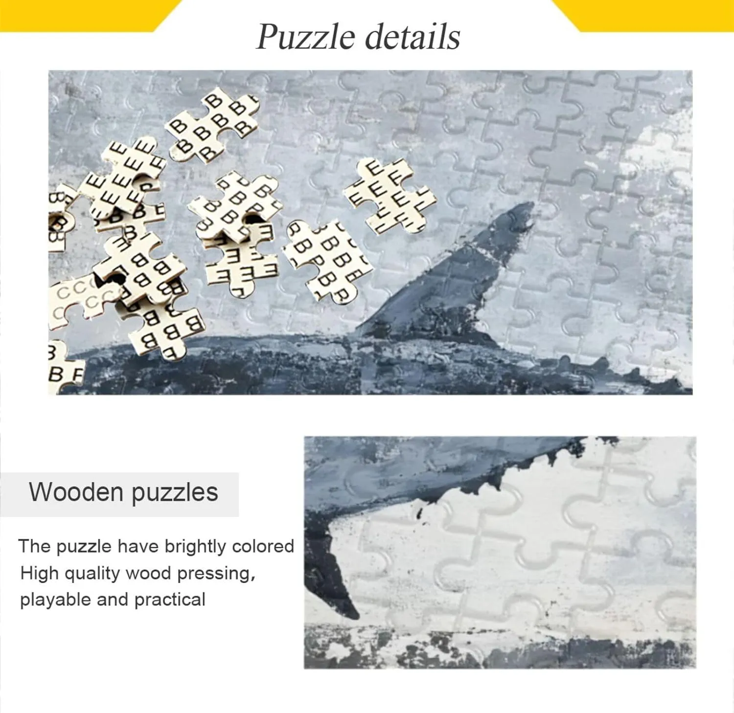 Fish Closeup Vintage Jigsaw Puzzle for Adults 1000 Pieces, Extremely Challenging and Difficult Puzzle for Family Games, Party Entertainment, and Brain Teasing Fun