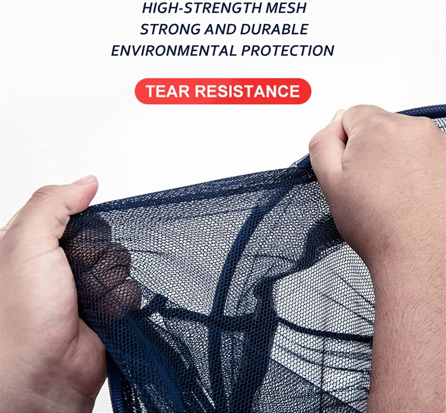 Fishing Net Portable Fishing Bucket Quick Dry Small Mesh Storage Bag Beach Combing Crab Lobster Anti-Jump Net Pocket Fish Shrimp Basket Collapsible Fshing