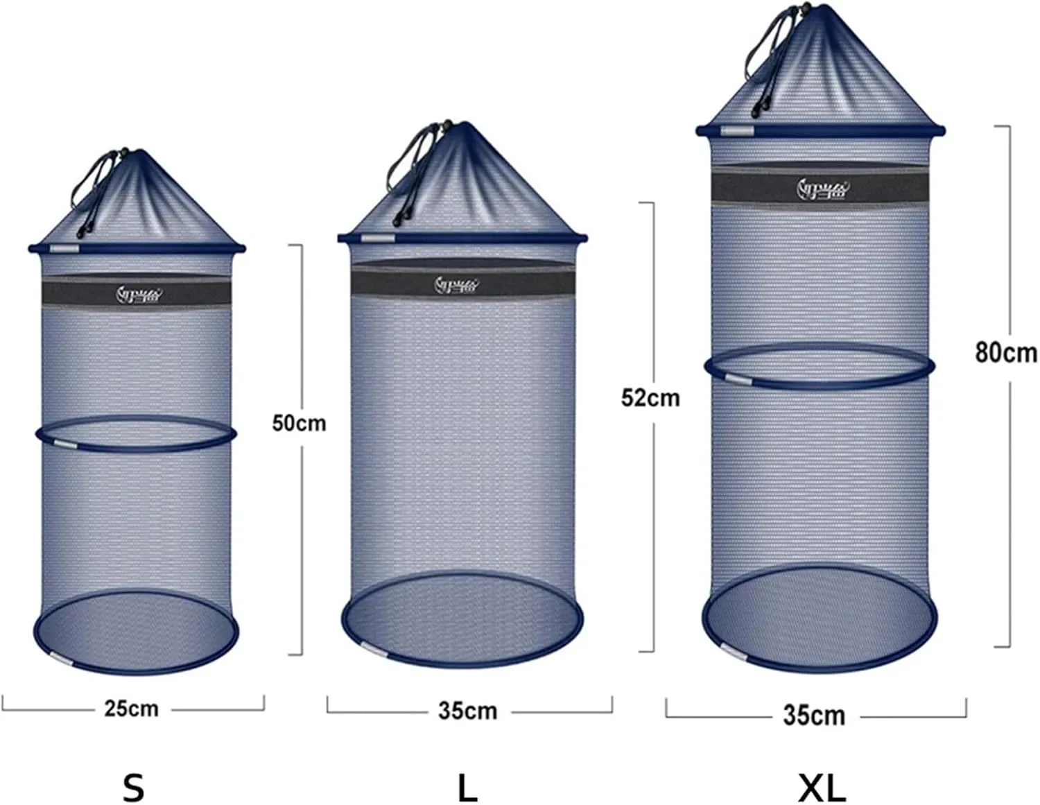 Fishing Net Portable Fishing Bucket Quick Dry Small Mesh Storage Bag Beach Combing Crab Lobster Anti-Jump Net Pocket Fish Shrimp Basket Collapsible Fshing