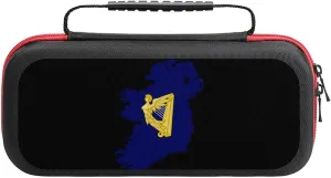 Flag Map of Kingdom of Ireland Carrying Case Compatible with Switch/Switch Lite Protective Hard Shell Travel Carrying Case Pouch