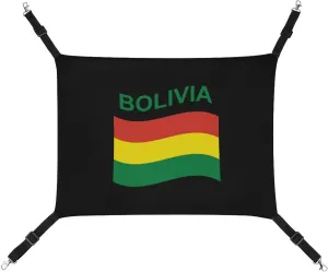 Flag of Bolivia Hanging Cat Bed Soft Breathable Pet Hammock for Cage Pet Sleeper for Kitten Ferret Puppy Rabbit