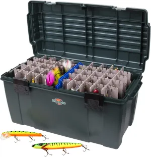 Flambeau Outdoors 6127ZR Maximizer Large Lure Storage Box with Zerust Anti-Corrosion Technology, [1] Dry Box, Deep Green, 27.5x13.75x14-Inch