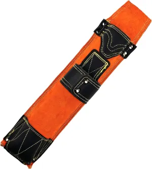Flame-Resistant Electrode Bag, Cowhide Leather Welding Rod Holder, Wearable Thickened Storage Pouch