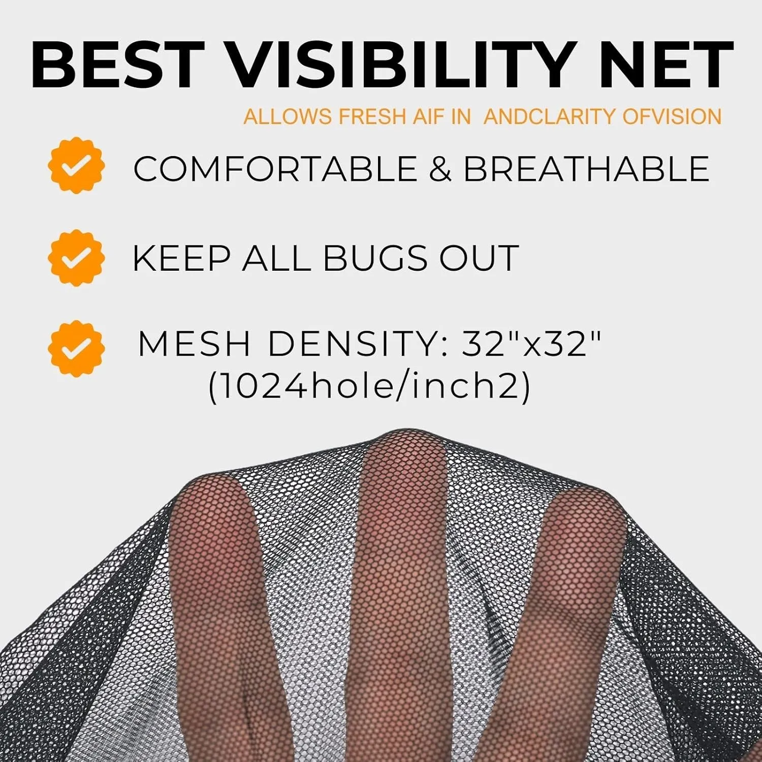 Flammi Mosquito Net Hat Safari Hat UPF 50  Sun Protection Boonie Hats for Men with Neck Flap Fishing Hiking Hat for Men/Women