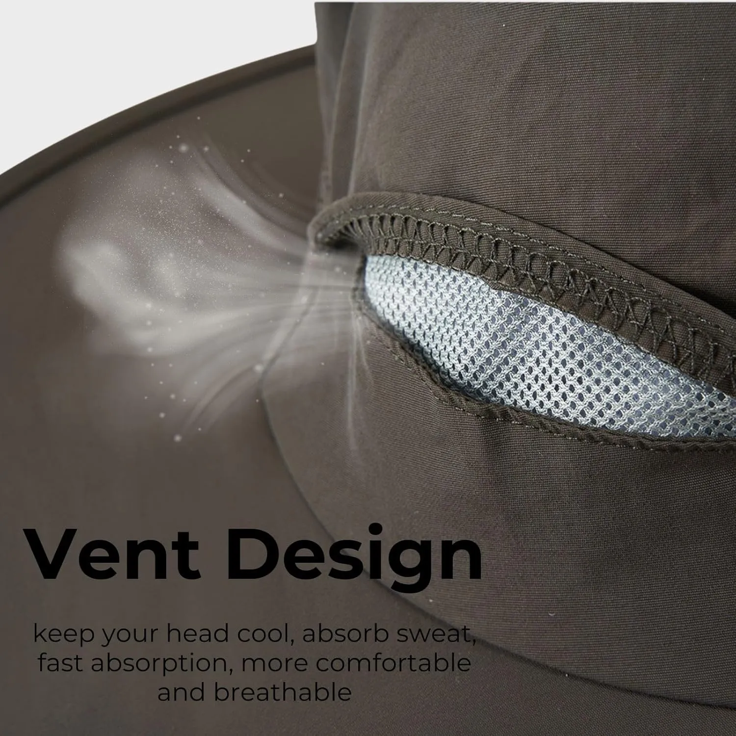 Flammi Mosquito Net Hat Safari Hat UPF 50  Sun Protection Boonie Hats for Men with Neck Flap Fishing Hiking Hat for Men/Women