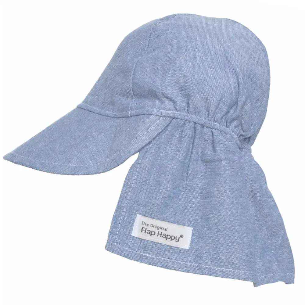 Flap Happy UPF 50  Original Flap Hat Chambray