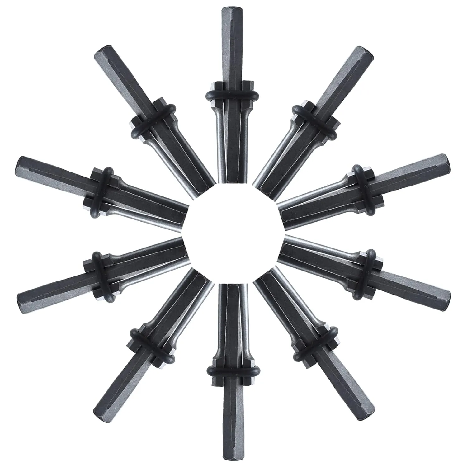 FLK Tech 5/8" Plug Wedges and Feather Shims Concrete Rock Stone Splitter Hand Tools 16mm (10, 5/8")