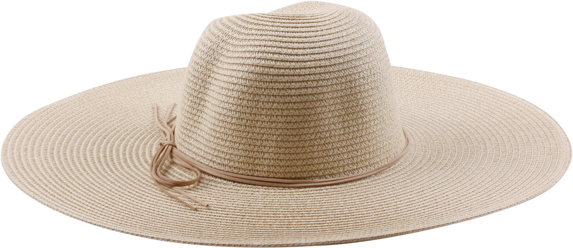 Floppy Straw Hat Collection with Ribbon Accent - Model FH345
