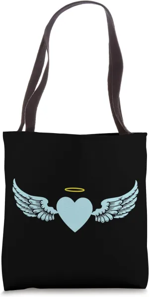Flying Together Partner Design Angel Wings Tote Bag