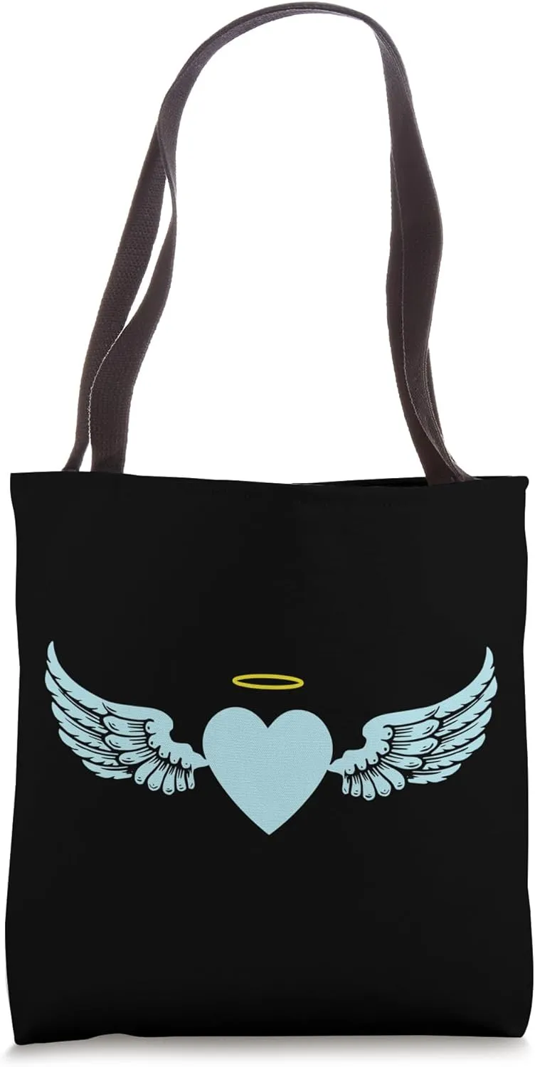 Flying Together Partner Design Angel Wings Tote Bag