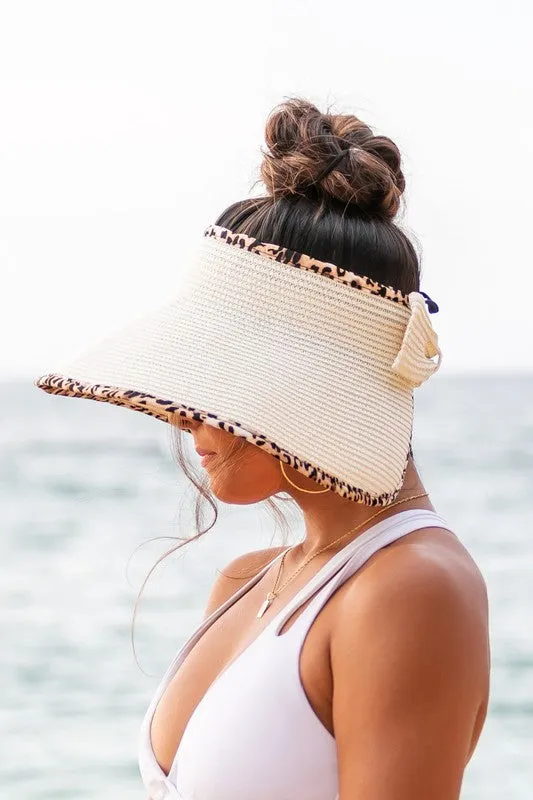 Foldable Leopard Foldable Bow Visors