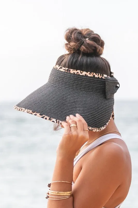 Foldable Leopard Foldable Bow Visors