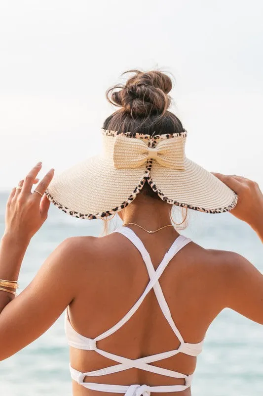 Foldable Leopard Foldable Bow Visors