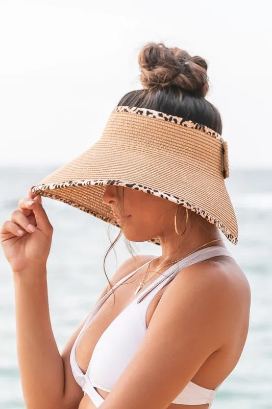 Foldable Leopard Foldable Bow Visors