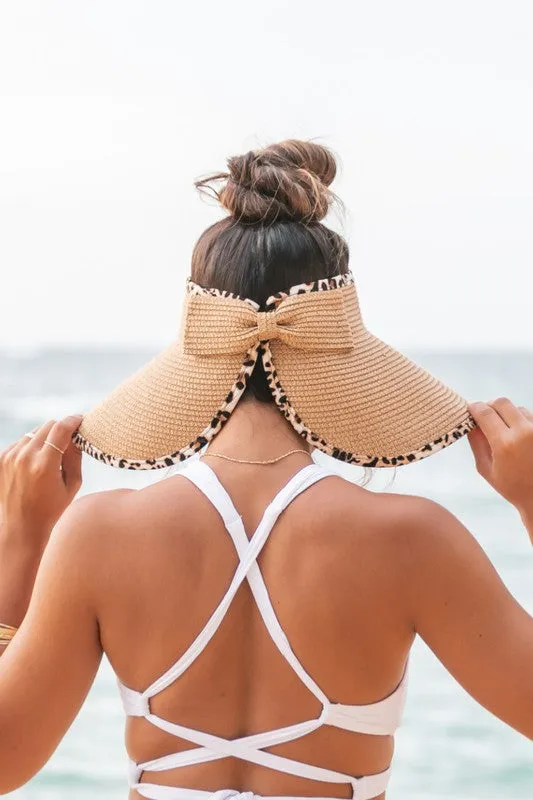 Foldable Leopard Foldable Bow Visors