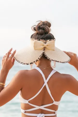 Foldable Leopard Foldable Bow Visors