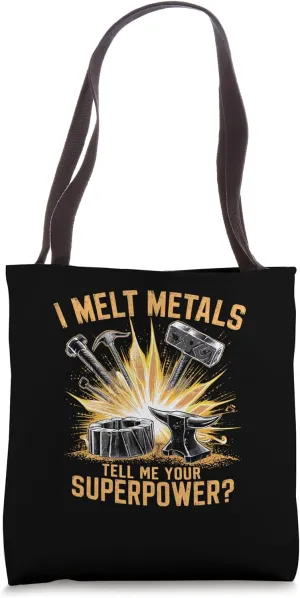 Forge Anvil Forging Blacksmith Hammer Blacksmithing Tote Bag