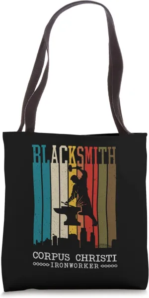 Forging Blacksmith Vintage Corpus Christi Texas Ironworker Tote Bag