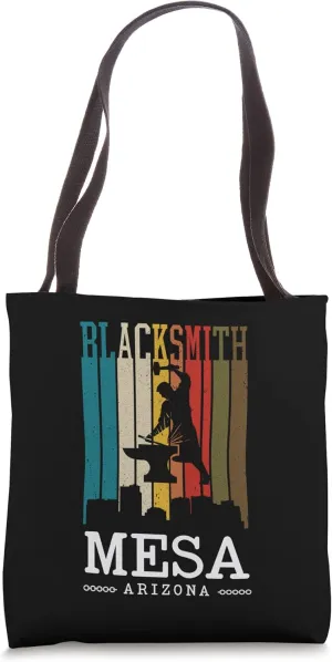 Forging Blacksmith Vintage Mesa Arizona Ironworker Tote Bag