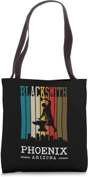 Forging Blacksmith Vintage Phoenix Arizona Ironworker Tote Bag