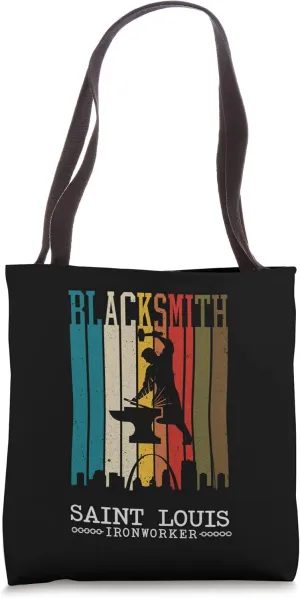 Forging Blacksmith Vintage Saint Louis Missouri Ironworker Tote Bag