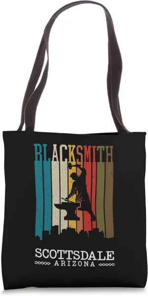 Forging Blacksmith Vintage Scottsdale Arizona Ironworker Tote Bag