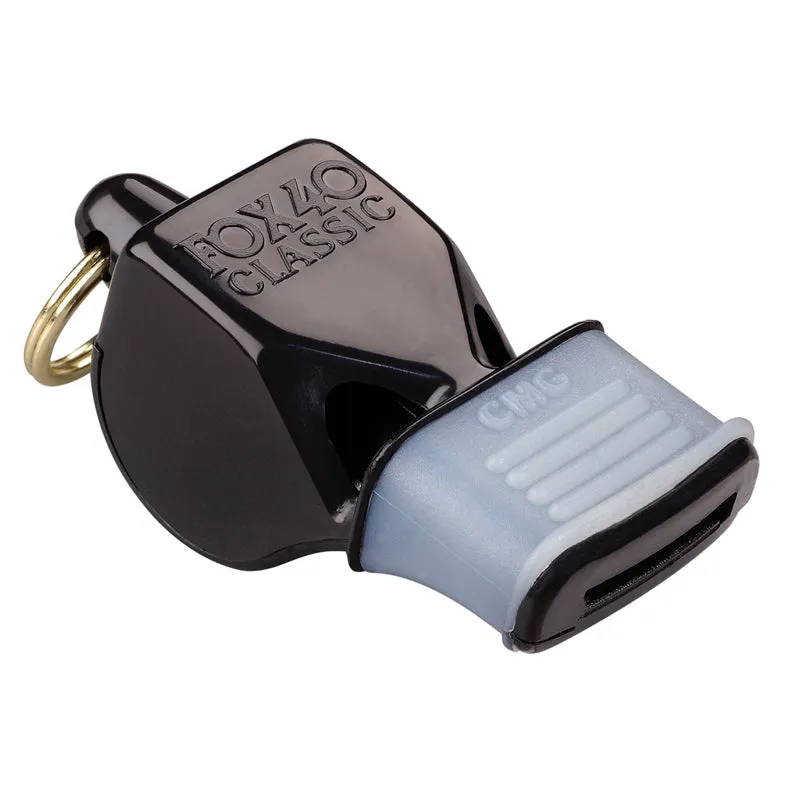 Fox 40 Classic CMG Whistle With Breakaway Lanyard Included Color Black