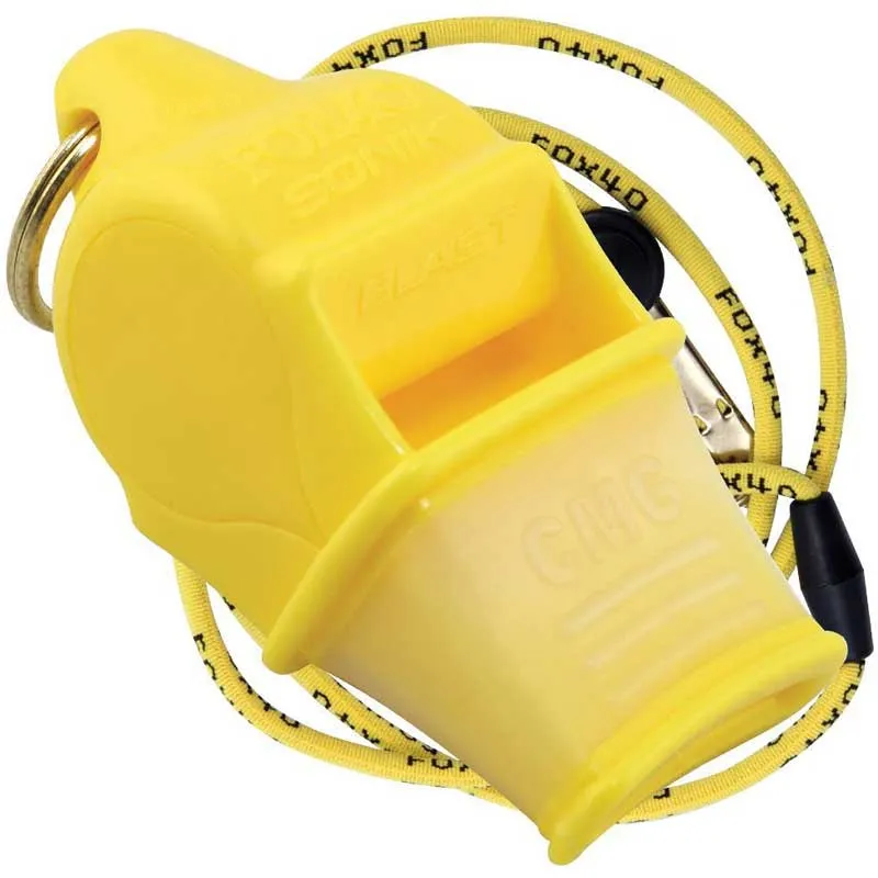 Fox 40 Sonik Blast Pealess Whistle w/ Lanyard