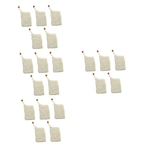 FRCOLOR 20pcs Drawstring Soap Mesh Bag Exfoliating Foaming Net for Face Cleaning Quick Drying Convenient Hanging for Family Use Beads