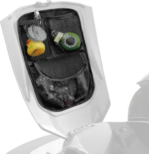 Front Trunk Lid Storage Organizer Fit for Can-Am Ryker 600 900 / Rally Edition/Sport（2015-2025) | Removable 3-Pocket Storage Bag (Black String)