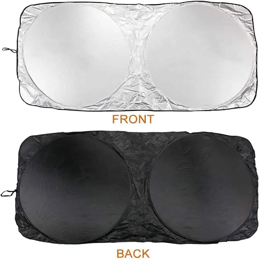Front Window Sun Shade for Isuzu MU-X 2015-2020, Car Windshield Sunshades UV Blocking Protector Heat Reduction Windscreen Cover Interior Accessories,E/165 * 95
