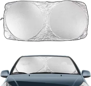 Front Window Sun Shade for Isuzu MU-X 2015-2020, Car Windshield Sunshades UV Blocking Protector Heat Reduction Windscreen Cover Interior Accessories,E/165 * 95