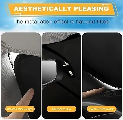 Front Window Sunshade Sun Visor for Renault Scenic III XMOD 2013-2016, Car Windshield Sun Shade Foldable Front Windshield Shade for Sun,Silver