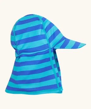 Frugi Little Swim Legionnaires Hat - Tropical Sea Stripe