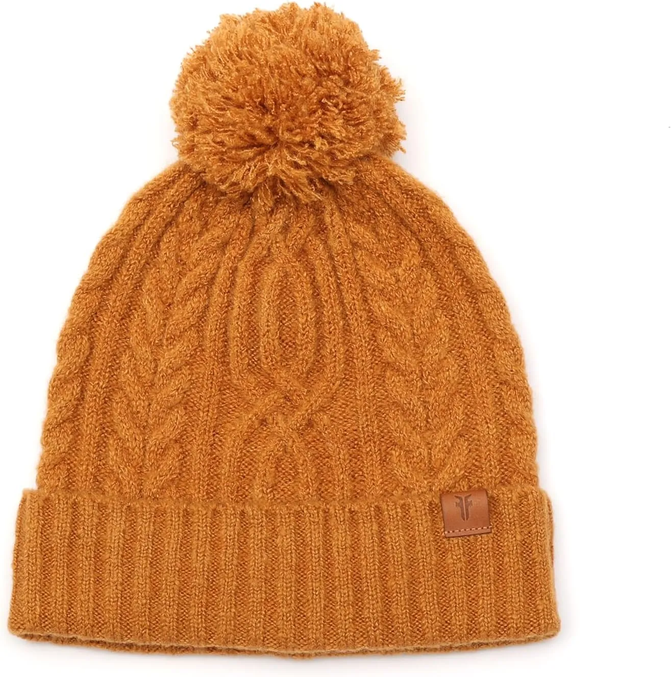 Frye Women's Cable Beanie W/Self Pom