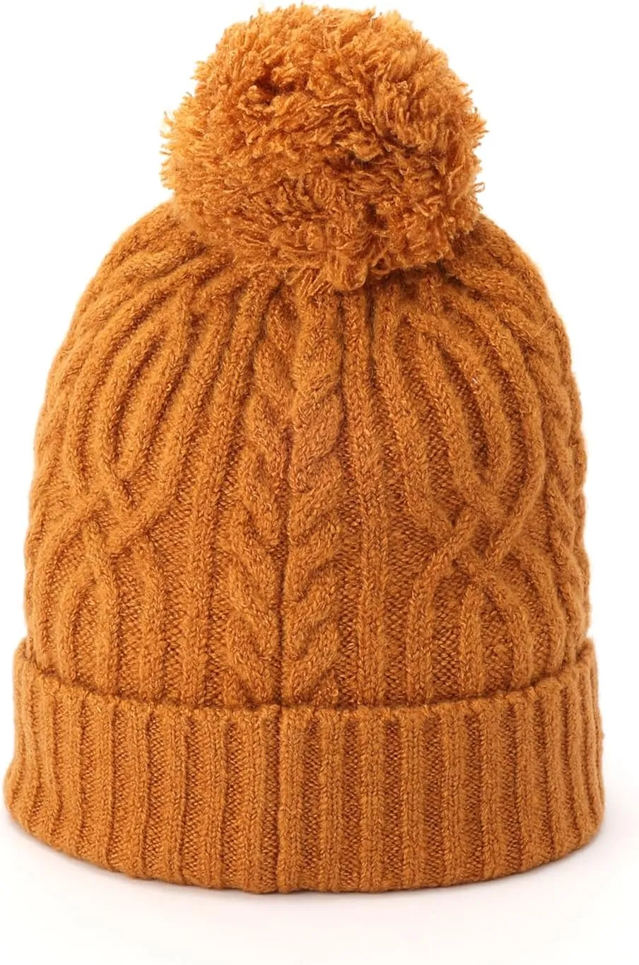 Frye Women's Cable Beanie W/Self Pom
