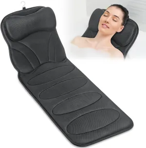 Full Body Bath Pillow for Bathtub, Thick Bathtub Cushion with Laundry Bag, Luxury Bath Tub Pillows for Headrest Neck and Back Support Gray 51" x 17"