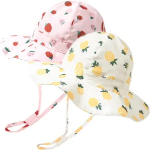 FURTALK Baby Sun Hat Summer Beach Hats with UPF 50  Sun Protection Wide Brim for Baby Toddler Sun Hat Cap