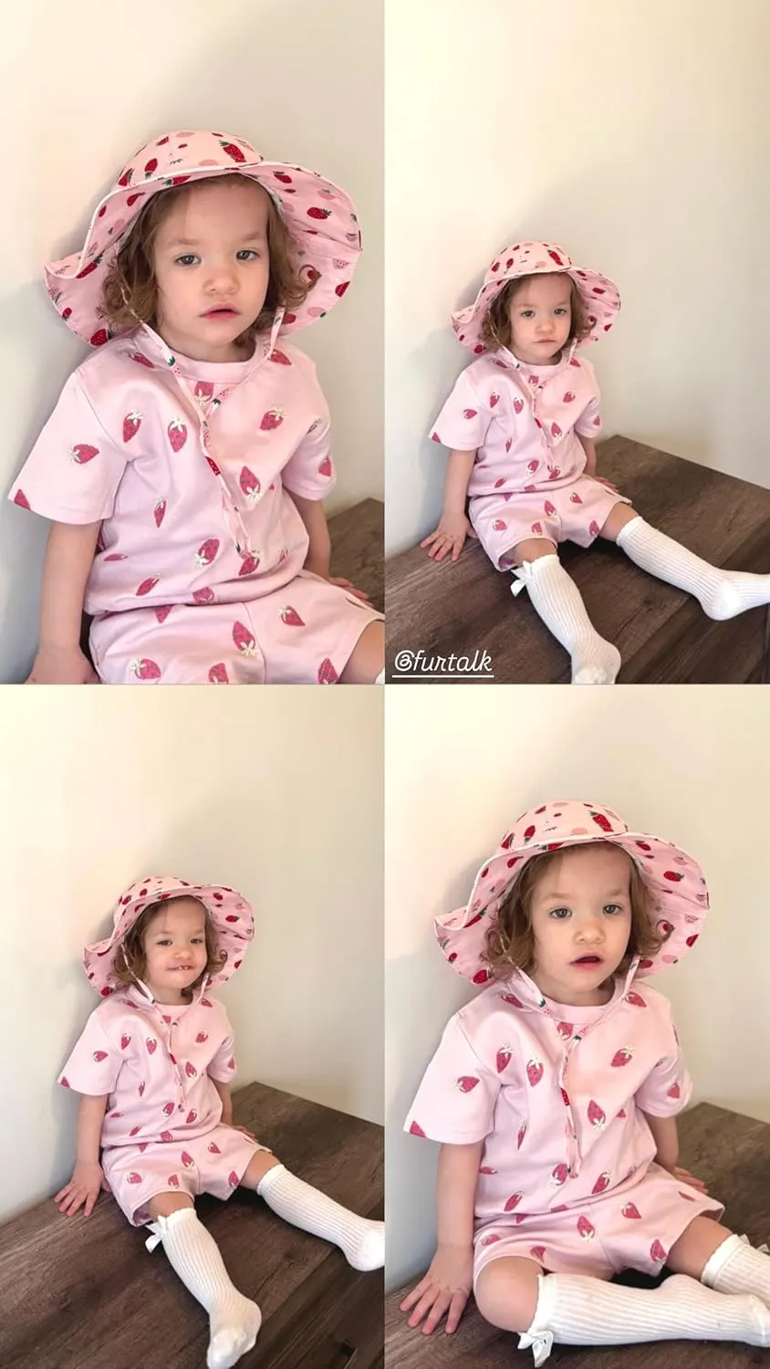 FURTALK Baby Sun Hat Summer Beach Hats with UPF 50  Sun Protection Wide Brim for Baby Toddler Sun Hat Cap