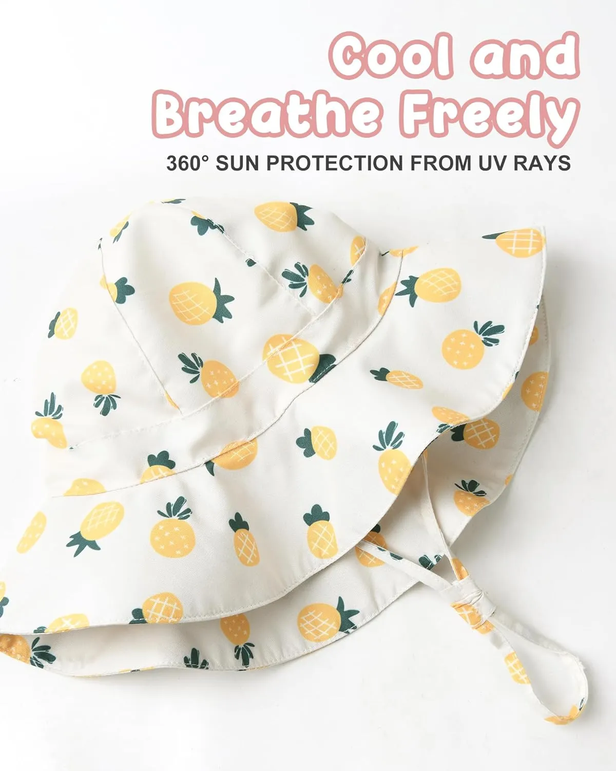 FURTALK Baby Sun Hat Summer Beach Hats with UPF 50  Sun Protection Wide Brim for Baby Toddler Sun Hat Cap
