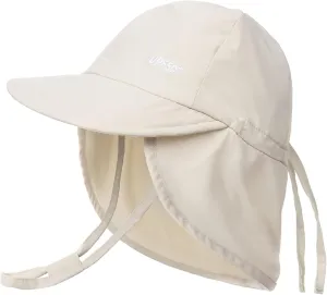 FURTALK Baby Sun Hat with Neck Flap UPF 50  Adjustable Baby Boys Girls Summer Beach Hat for Traveling Swim Hat